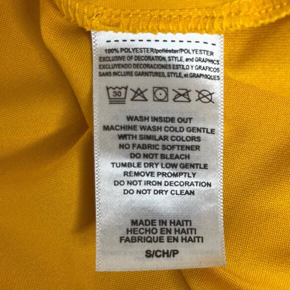 Majestic Pittsburgh Pirates Tshirt Mens Small Yellow MLB Baseball #10 - Picture 8 of 8